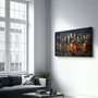 Wallity Pintura Decorativa de Vidrio Templado Multicolor 70 x 110 cm